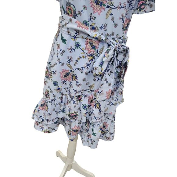 Banana Republic Fit & Flare Floral Dress Size 6 Summer Wedding Frill Ruffle‎ - Picture 3 of 9
